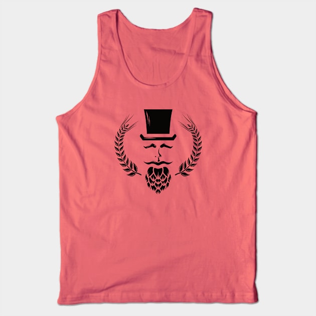 The Brewmaster (black) Tank Top by dkdesigns27